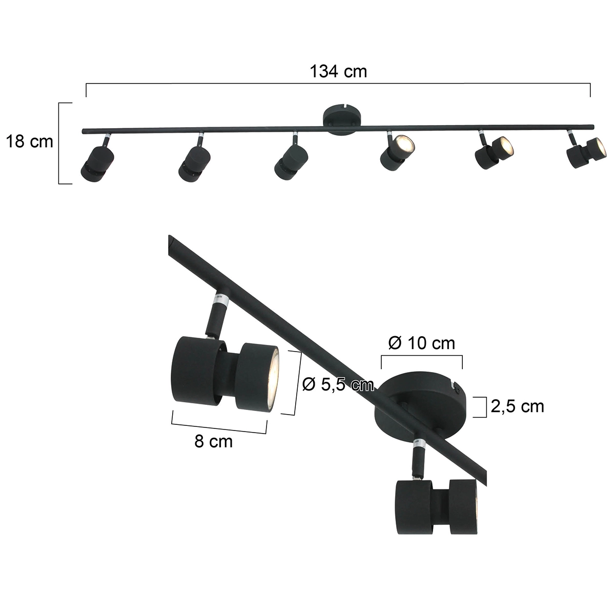 6-lichts plafondspot Natasja LED Steinhauer 8712746135015