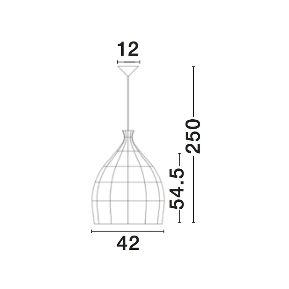 Grijze hanglamp Destin rotan Ø 42cm Lyora 5212017416681