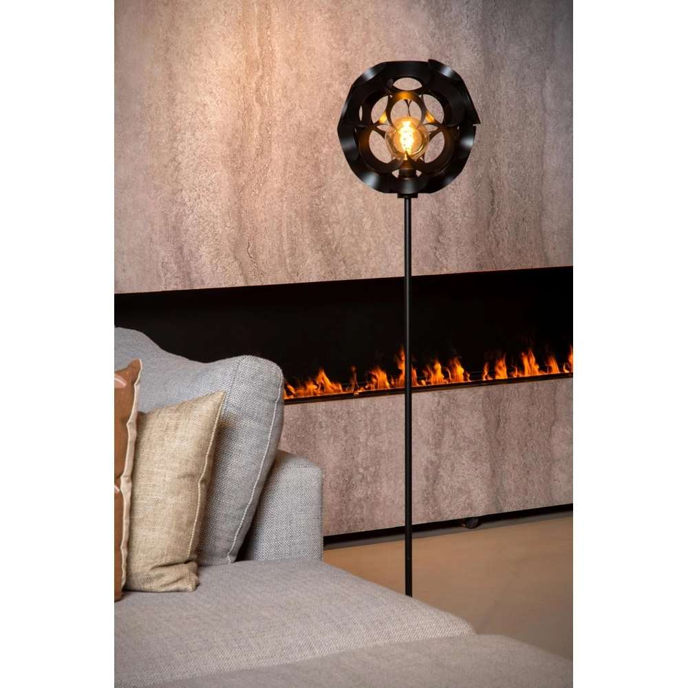Vloerlamp Hannelore zwart Lucide 5411212106285