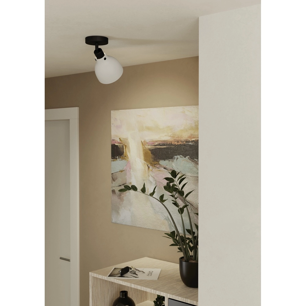 Grijze plafondlamp Matlock 1x E27 - design Eglo 9002759438272