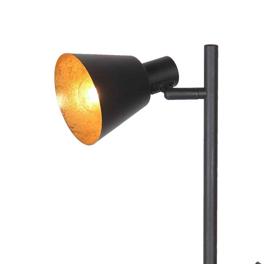 Vloerlamp Oeroe zwart met goud Steinhauer 8712746176360