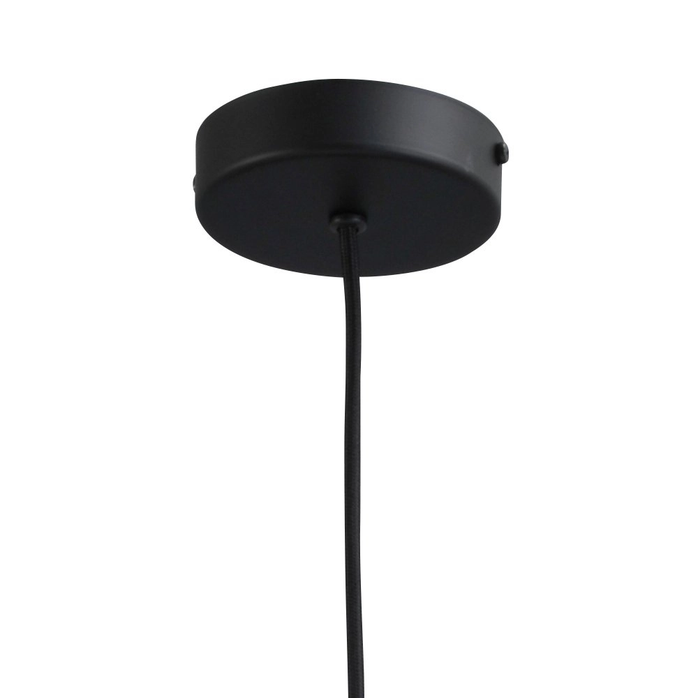 Zwarte hanglamp Diamond 23cm met helder glas Masterlight 8718121259178