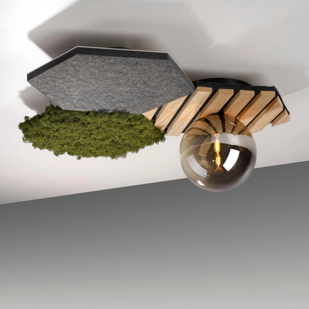 Plafondlamp Green Hex natuur Just Light 4043689004255