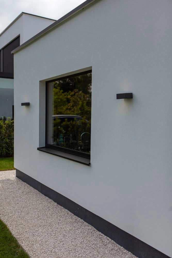 Strakke wandlamp Gemini design antraciet Lutec 6939412015378