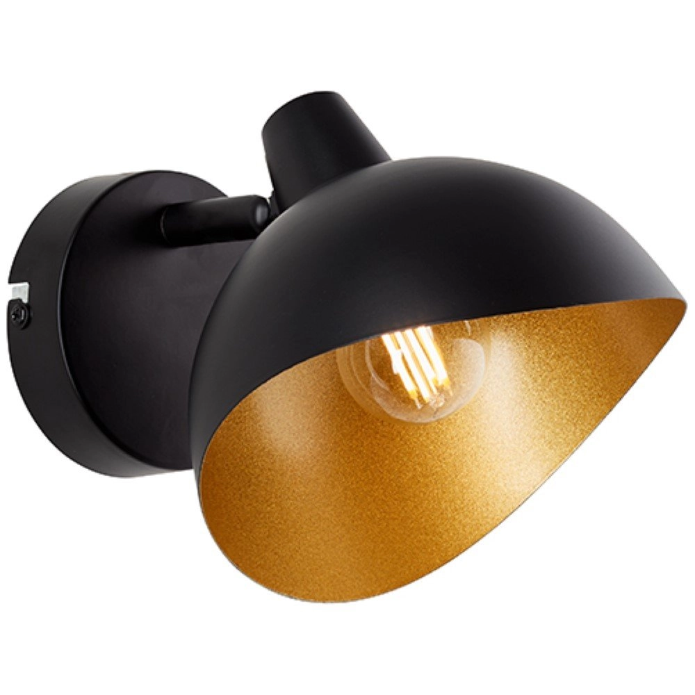 Zwarte wandlamp Layton