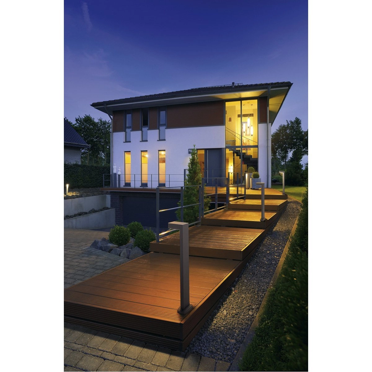 Staande downlight Quadrasyl SL 75 75cm grijs SLV 4024163111652