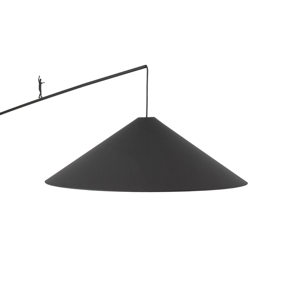 Vloerlamp Poise zwart Ø 72cm Lyora 5903139117685