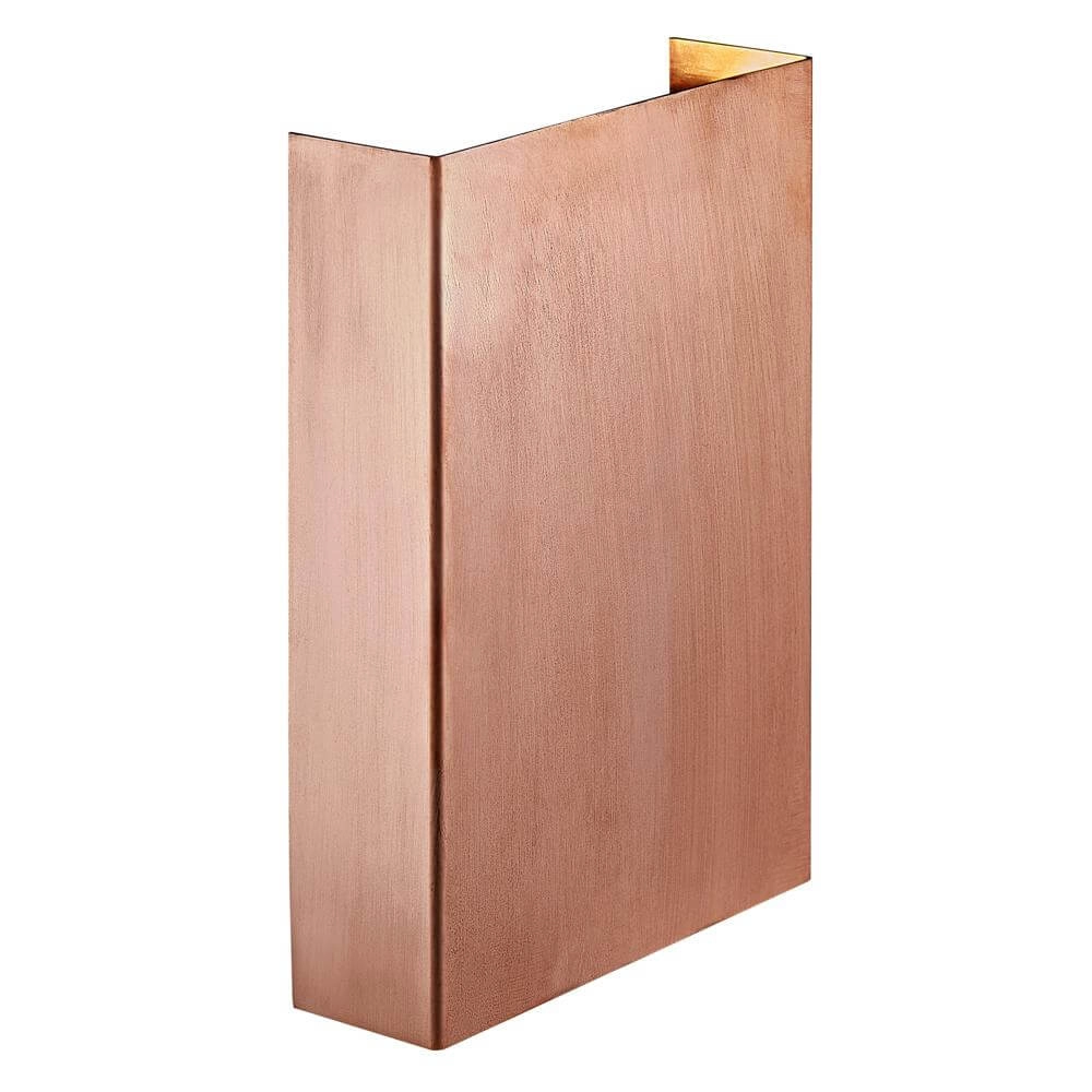 Wandlamp koper Fold breed design Wandlamp koper Fold breed design