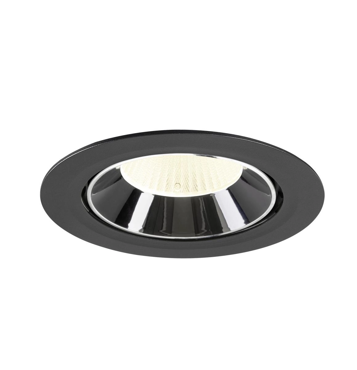 Inbouwspot Numinos Gimble XL zwart/chroom 4000K - 40gr SLV 4024163308496