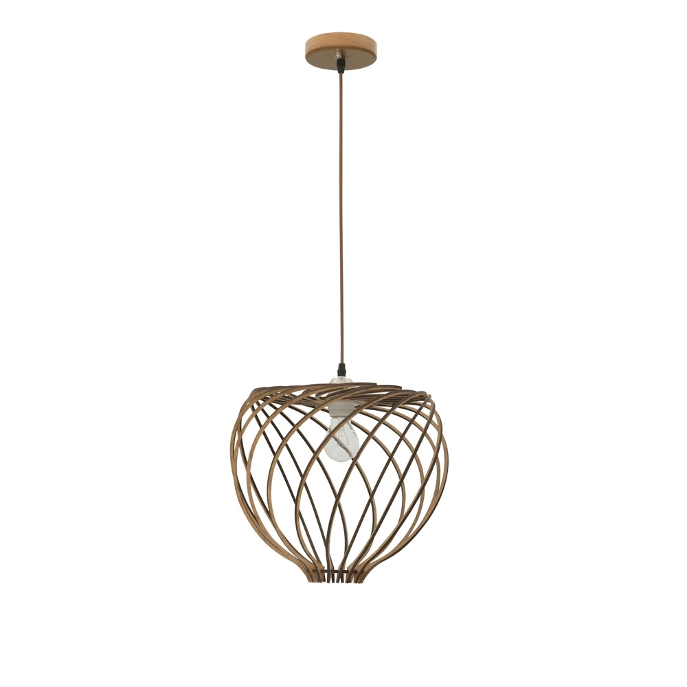Houten hanglamp Adana Ø 35cm Lyora 5212017424952