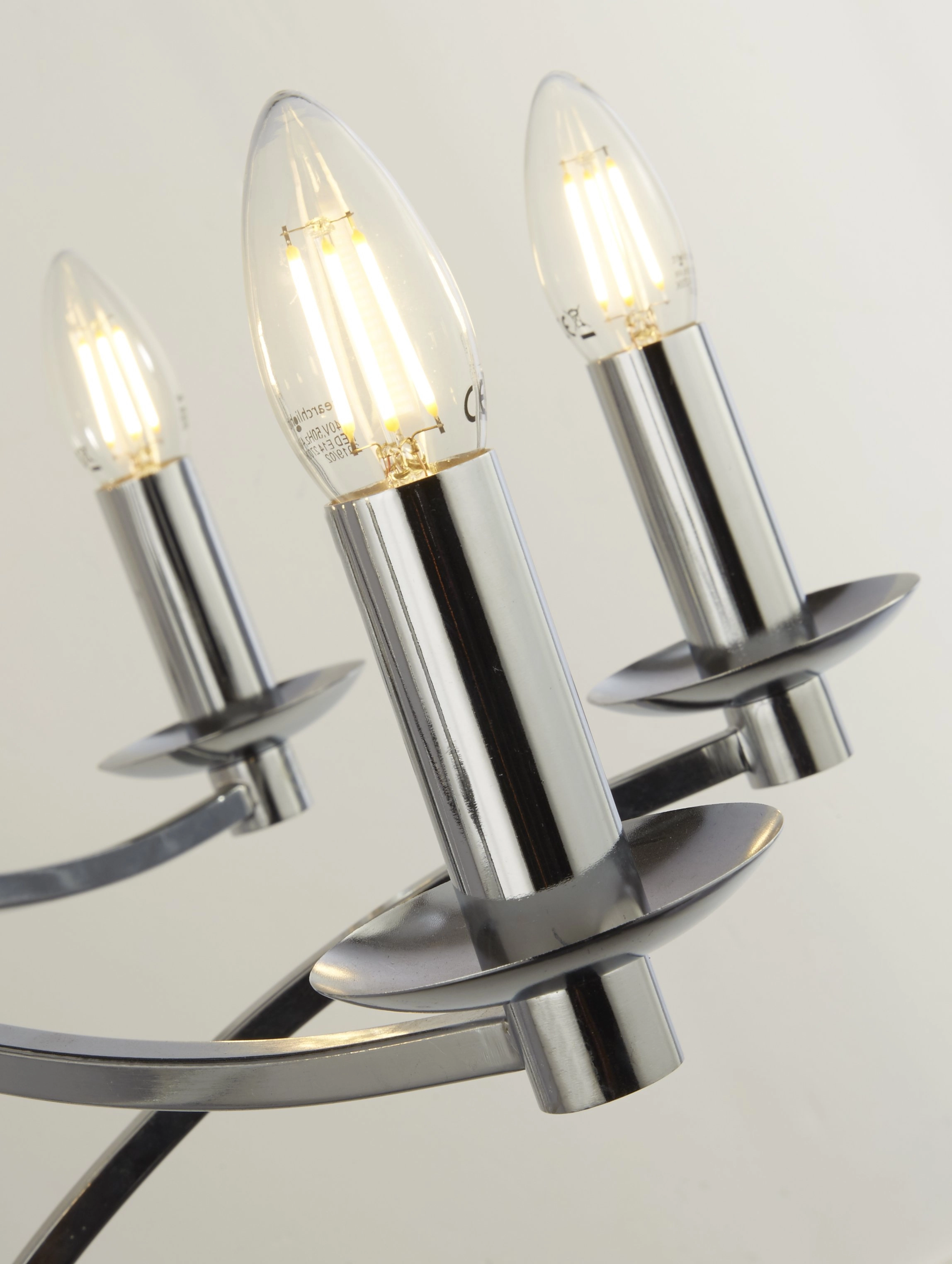 Chrome hanglamp Ascot Ø 88cm Searchlight 5053423174198