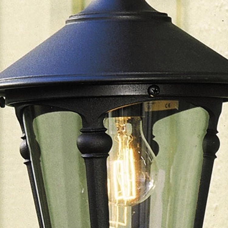Klassieke muurlamp Virgo Down zwart KonstSmide 7318305687509