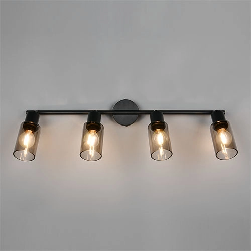 Design plafondlamp Mars 4-lichts zwart Trio 4017807670516