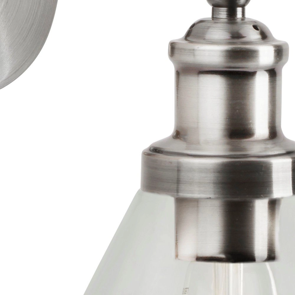 Wandlamp Pyramid mat zilver Searchlight 5053423125718