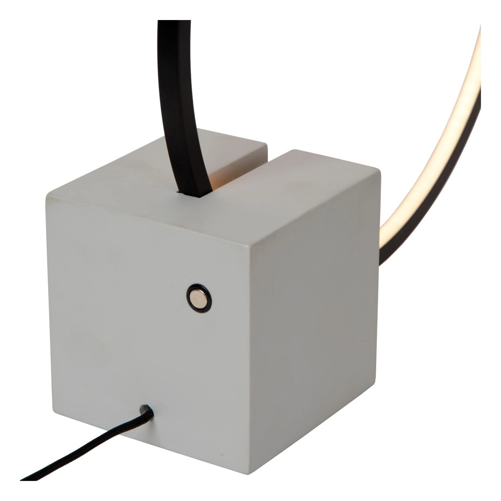 Zwarte tafellamp Cirkelis rond Ø 32cm Lucide 5411212051677