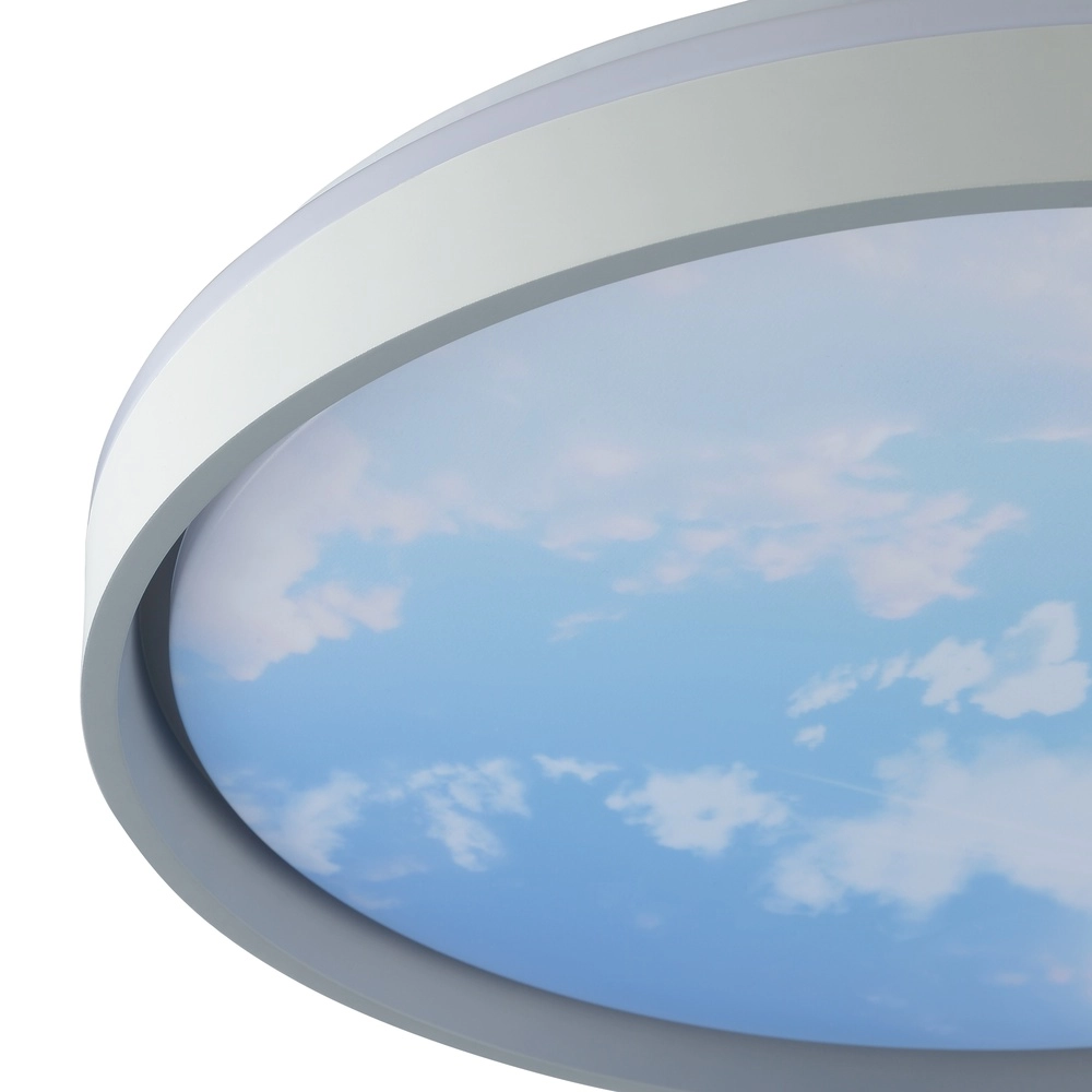 Plafonniere Sky-Dream wit met grijs Ø 48,5cm Brilliant 4004353473999