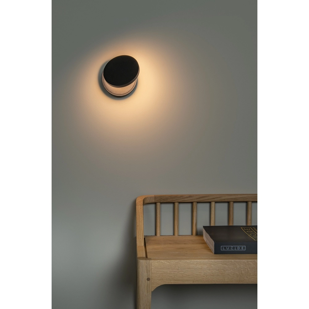 Design wandlamp Ufor zwart Premium by Lucide 5411212570116