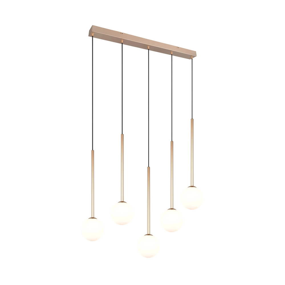 Design hanglamp Firano 5-lichts goud
