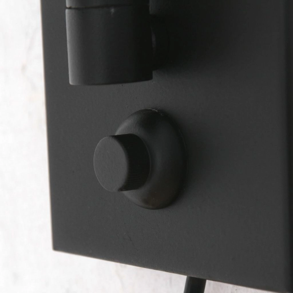 Zwarte wandlamp Prestige Chic met kurk kap Ø30cm Steinhauer 8712746180688