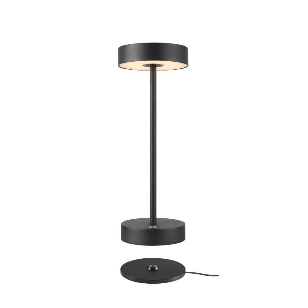 Buiten tafellamp Vinolina zwart - oplaadbaar SLV 4024163276276
