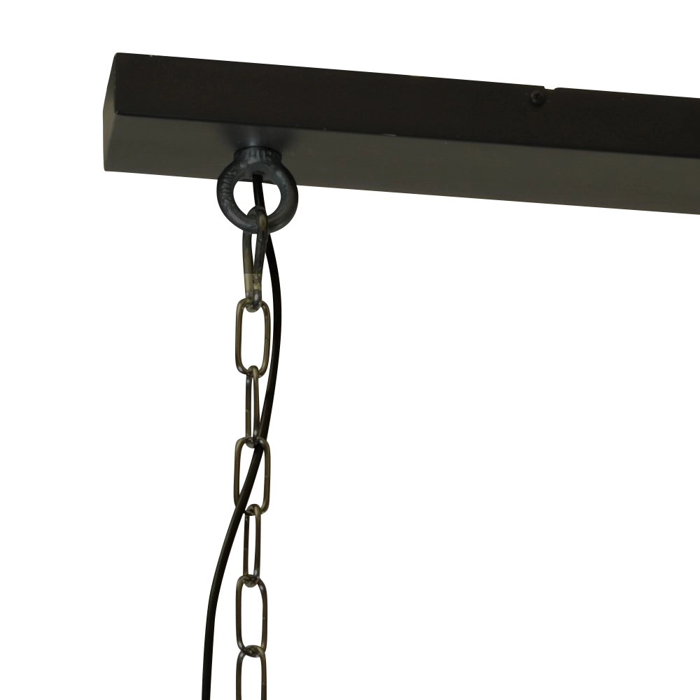 Retro industrie eetkamerlamp Industria 2x27 Bud 2-lichts antraciet Masterlight 8718121229379
