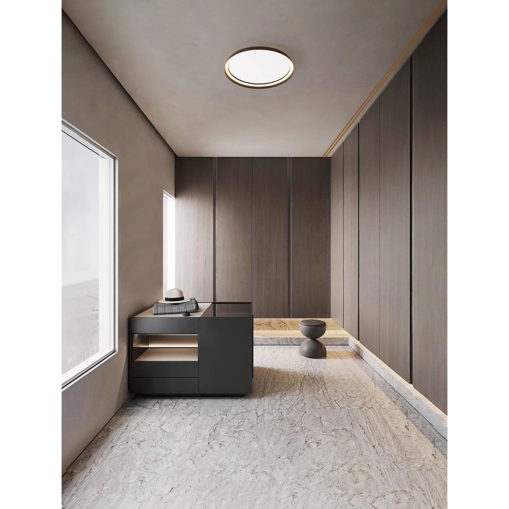 Design plafonniere Ormi Ø 60cm koffie bruin Lyora 5212017463142