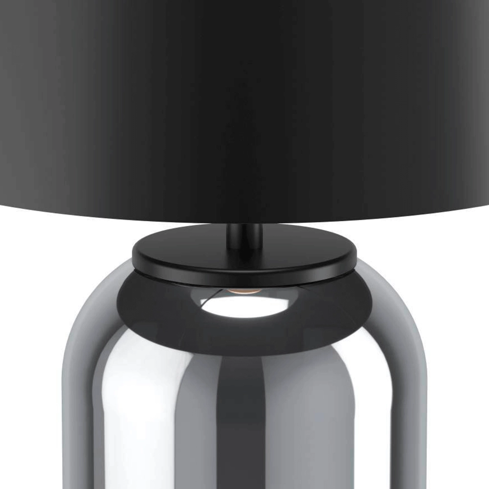 Chique schemerlamp Cuite met zwarte kap Stars of Light 9008606221240