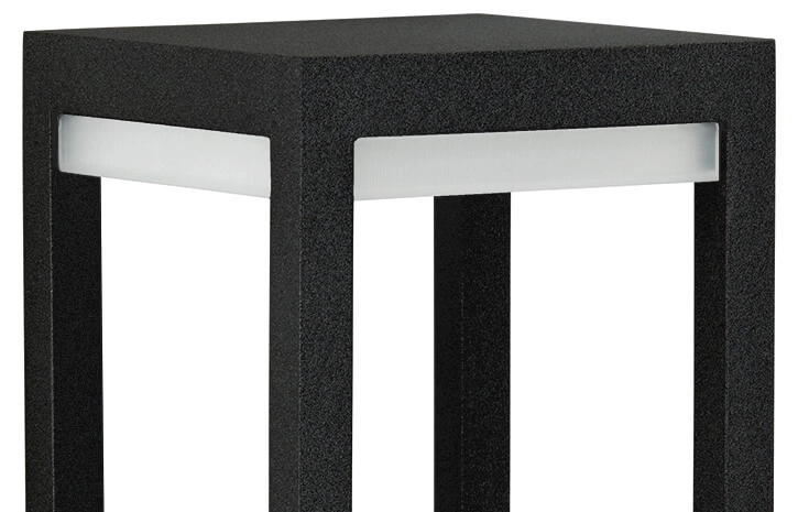 Tuinverlichting vierkant Poast 30cm - zwart Albert 4007235602807