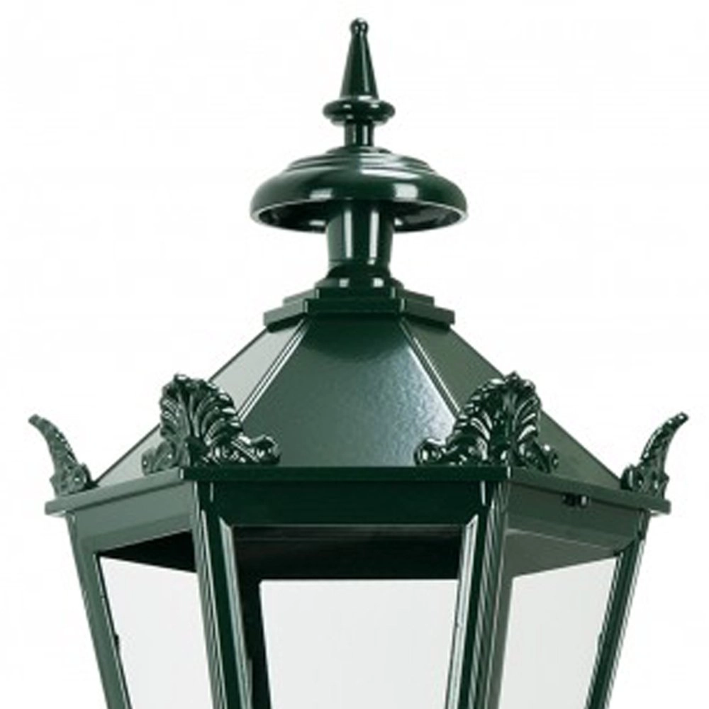 Nostalgische lantaarn lamp Bergum K7B met kronen - zwart KS Verlichting 8714732150941