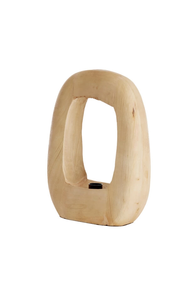 Licht houten tafellamp Kelafo 33 x 40cm Light & Living 8717807701109