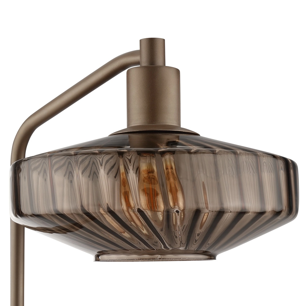 Unieke vloerlamp Lyn koffie bruin Brilliant 4004353476983