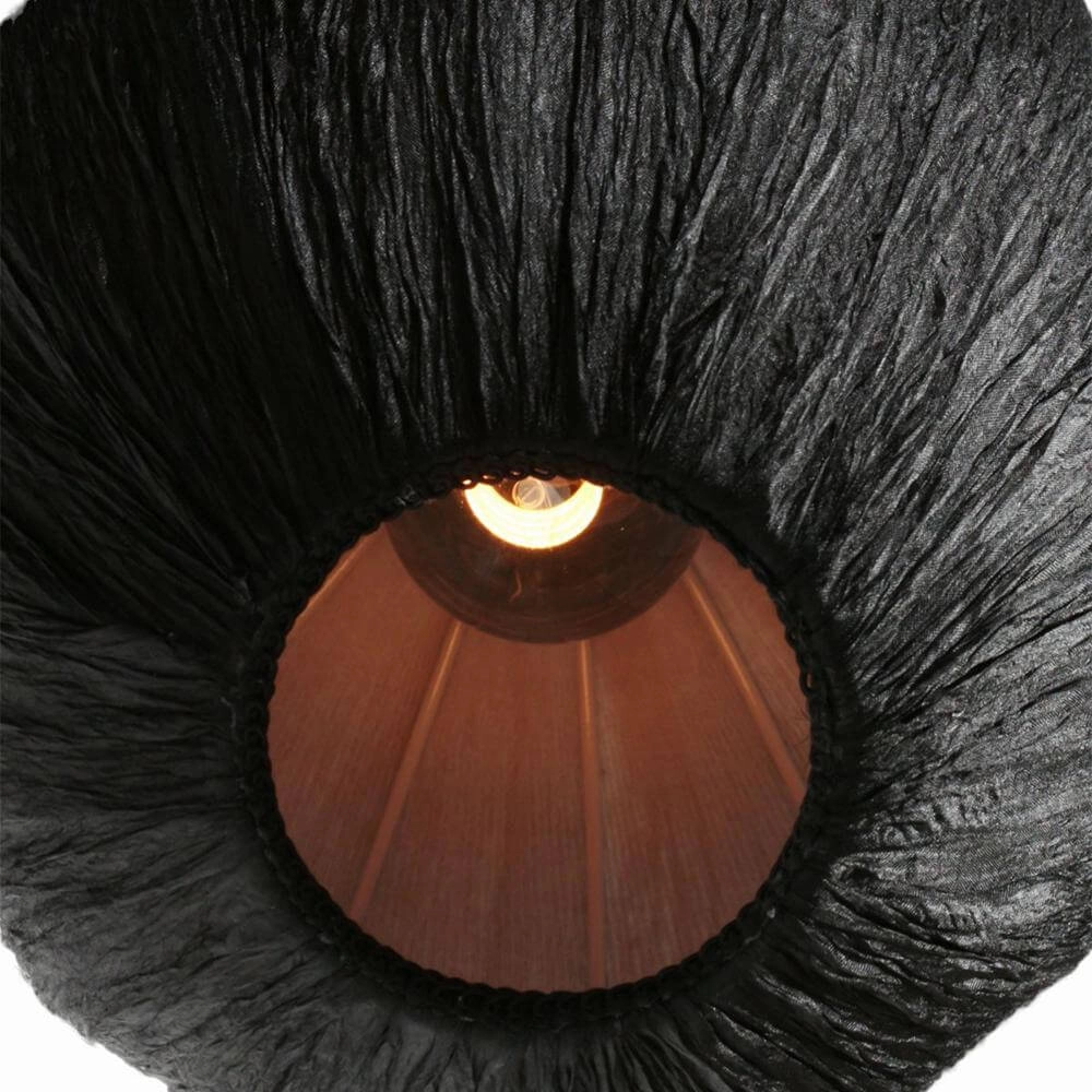 Hanglamp HaloSwap met zwarte stoffen kap Ø 25cm Steinhauer 8712746179781