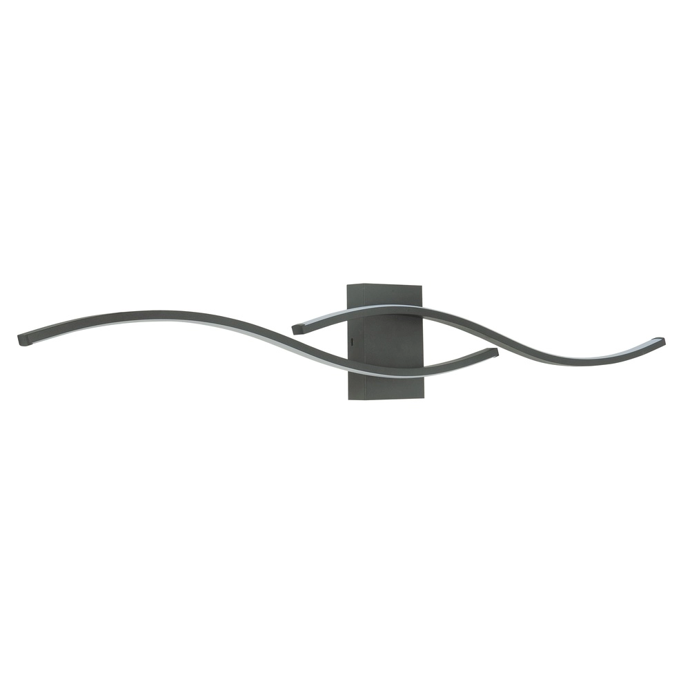 Design wandlamp Onda zwart golf