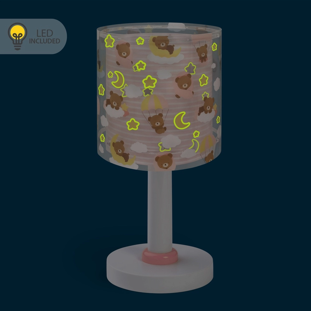 Kinderkamer tafellamp Baby Teddy roze Dalber 8420406415710