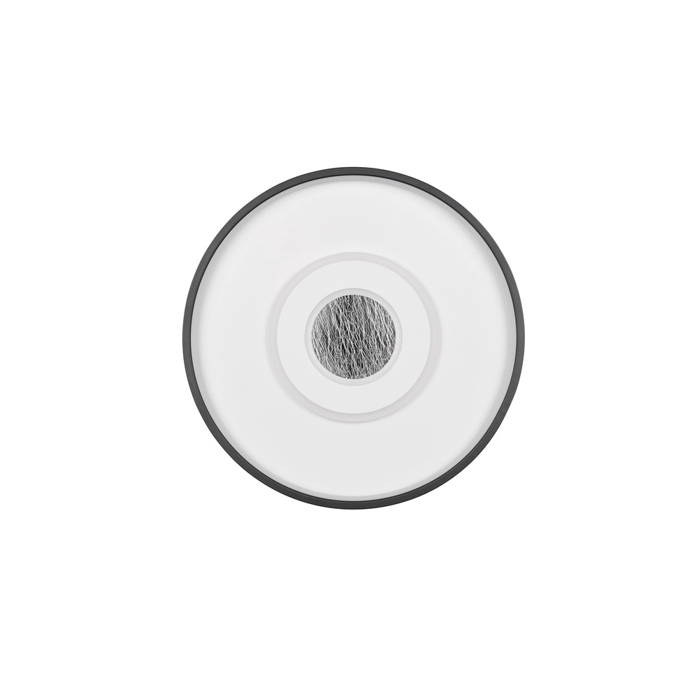 Ronde plafondlamp Nazar zwart met wit Trio 4017807659641