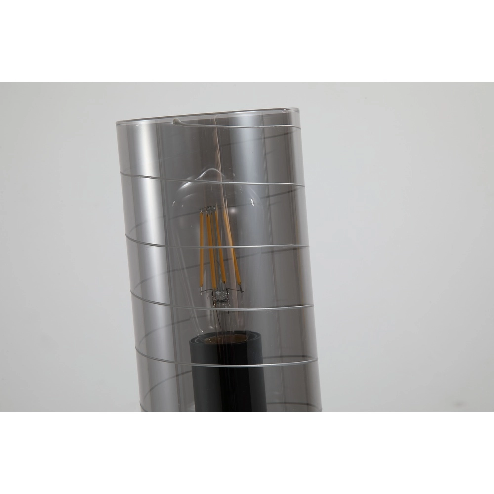 Tafellamp Broughton smoke glas Searchlight 5053423300870
