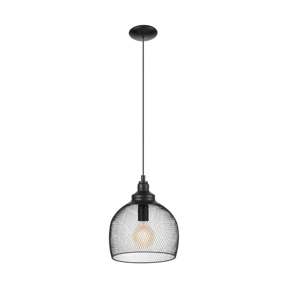 Hanglamp Straiton 28cm 28cm zwart Eglo 9002759497361