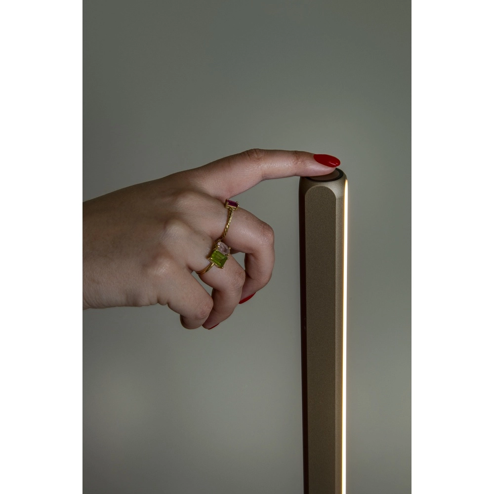 155cm led vloerlamp Braga champagne Premium by Lucide 5411212234452