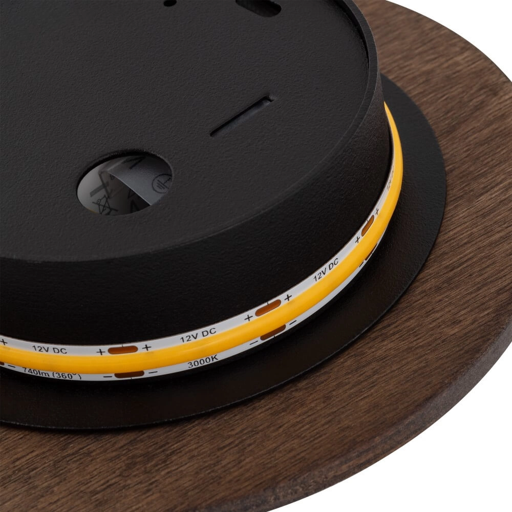 Wandlamp Ring Timber S LED hout Lyora 5903139112888