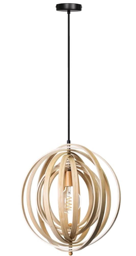 Houten hanglamp Woody Ø 43,5cm