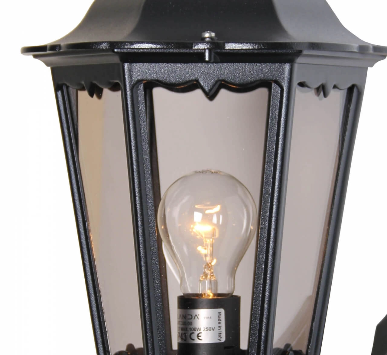 Klassieke buitenlamp Cartella Up zwart Franssen 8033239039031