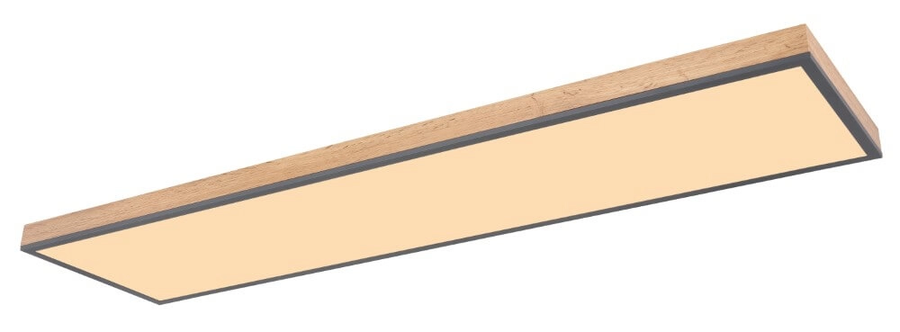 Houten led plafondlamp Doro 120x30cm