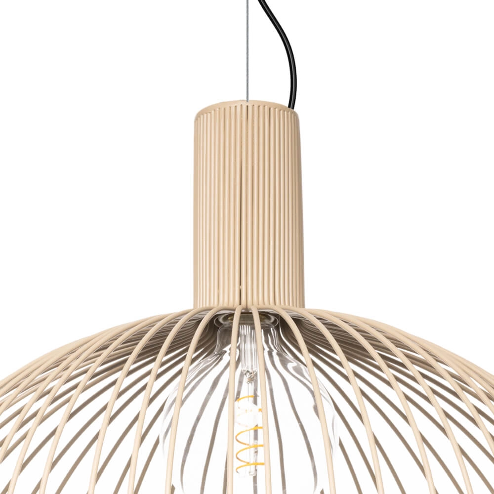 Zandkleurige hanglamp Wire Sand Ø 60cm ETH 8720195307136