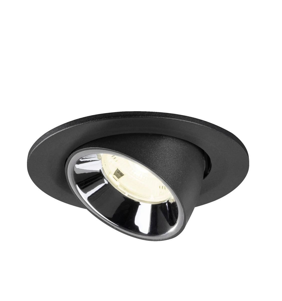 Inbouwspot Numinos Gimble S zwart/chroom 4000K - 20gr SLV 4024163313377