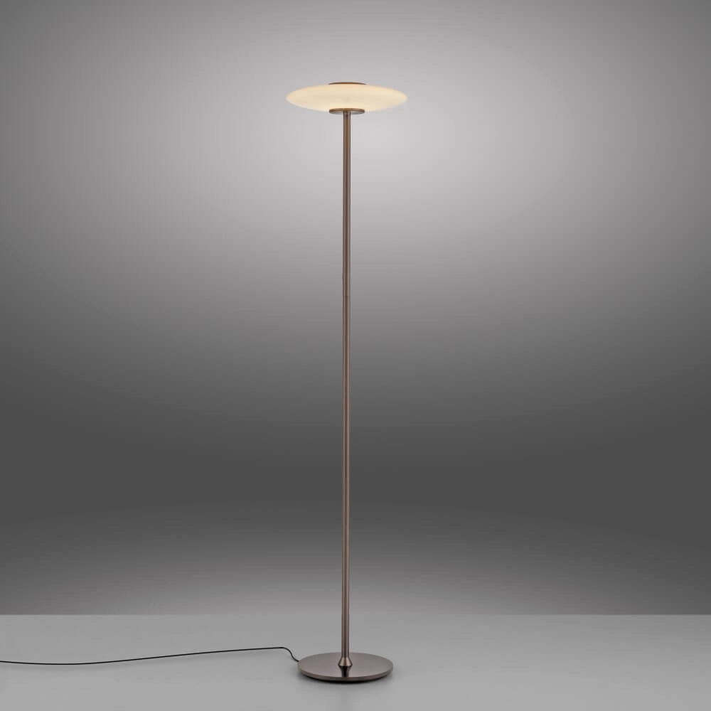 Design vloerlamp Pure Vitrum bruin Paul Neuhaus 4012248382714