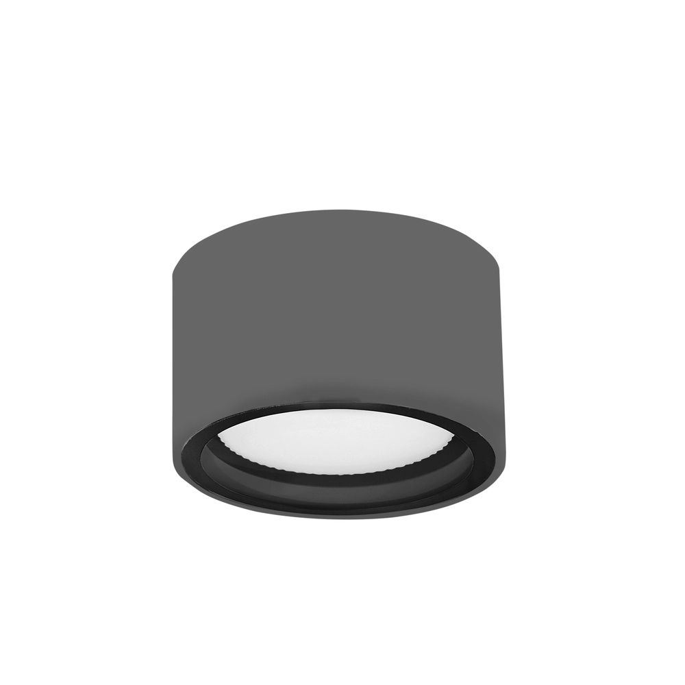 Ronde plafondlamp Focus Ø 10cm grijs