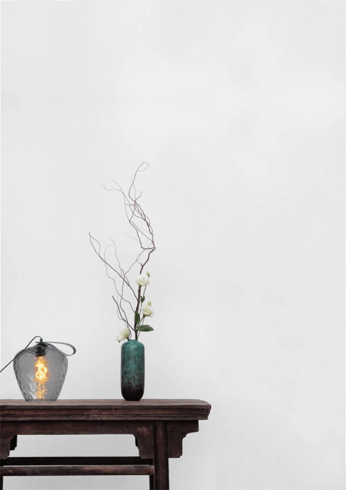 Tafellamp Porto Carry met Diamond smoke glas Masterlight 8718121271316