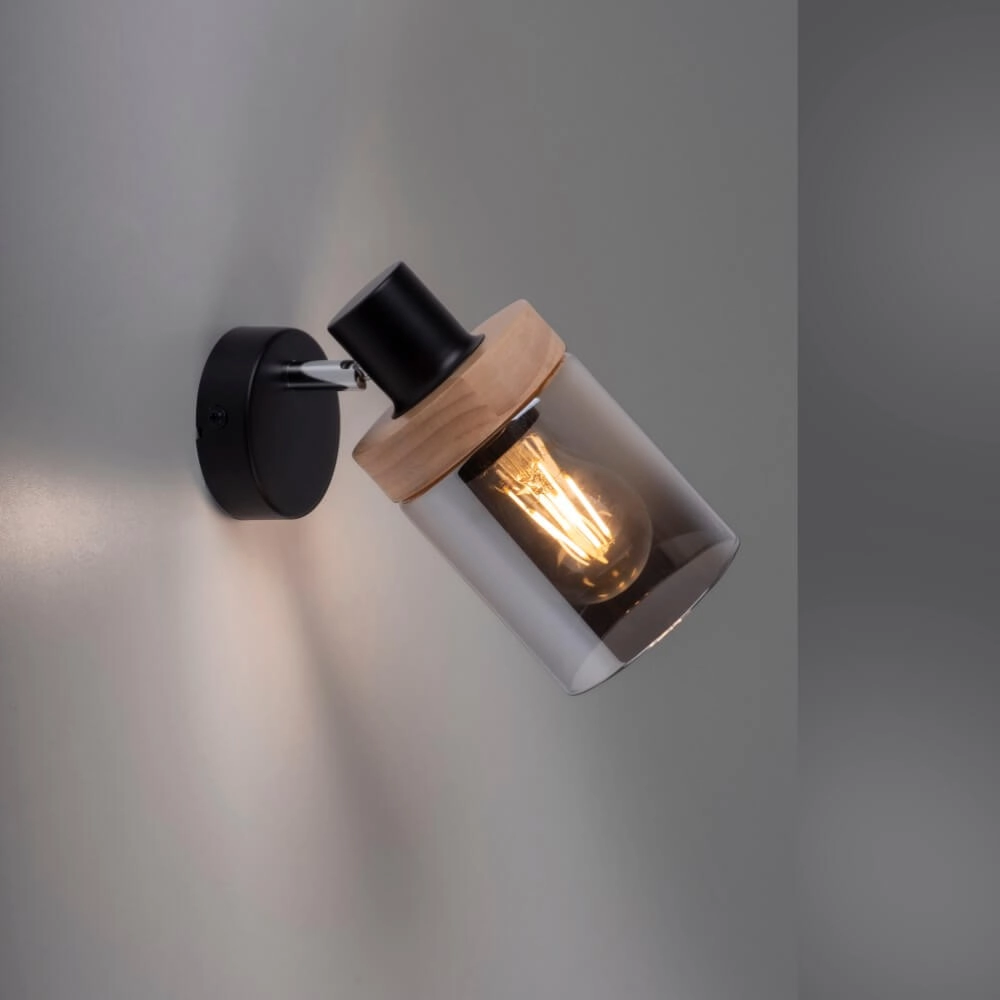 Wandlamp Pasqual zwart Just Light 4043689986100