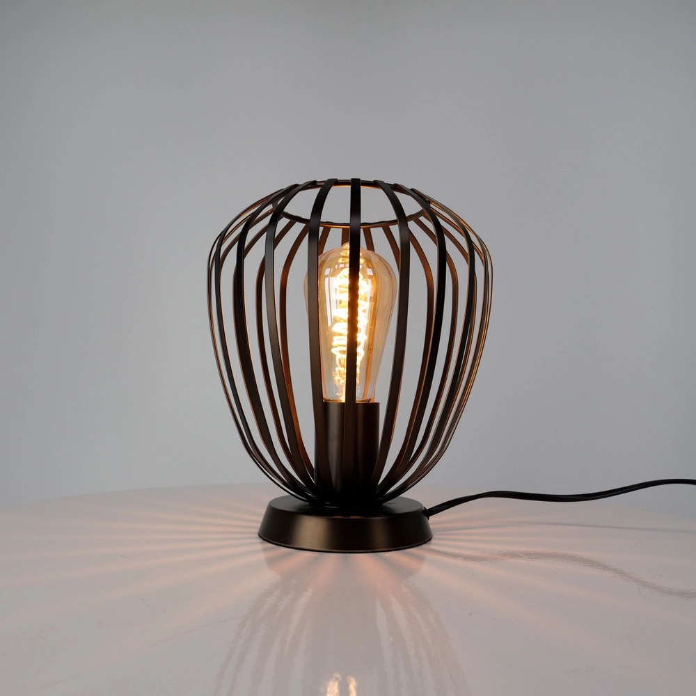 Bronzen tafellamp Espinal Ø 19,5cm - 1x E27