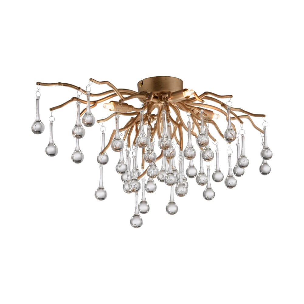 Kroonluchter Icicle messing 60cm